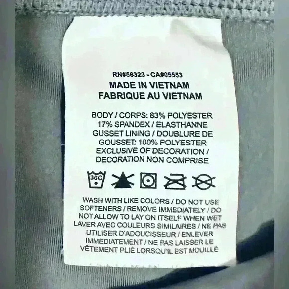 Nike Dri-Fit Tight Fit Leggings, Girls Size XL, Black with Pink & White Panels - Picture 6 of 10